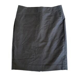 J Crew Black Stretch Pencil Skirt Size 8 Career Office Professional Minimalist